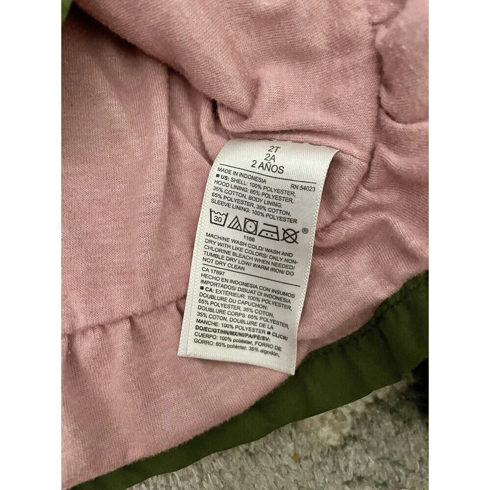 Old Navy 6-12 Months Essential Everyday Baby Military Cargo Jacket Green Zip Up - Picture 6 of 8